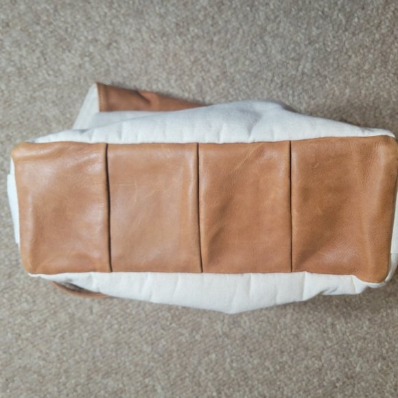 Better Life Bags Amelia convertible crossbody/backpack, leather and canvas EUC - Picture 5 of 5